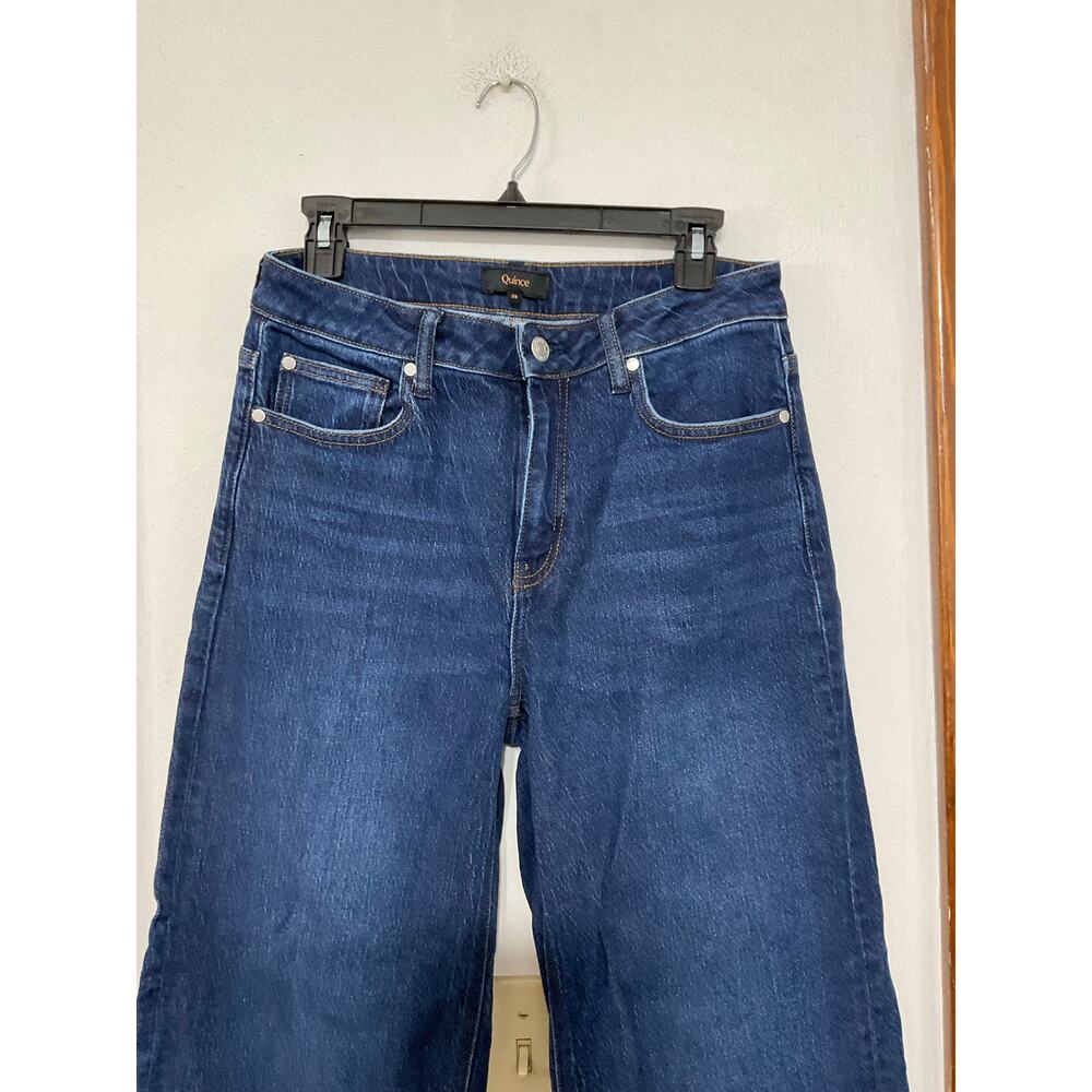 Bella Stretch Wide-Leg Jeans Stormy Blue 29"/30" Medium Stretch Organic Cotton - Picture 3 of 6